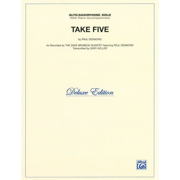 Alfred Music Publishing Take Five Alto Sax