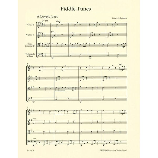 Bärenreiter Fiddle Tunes Easy String