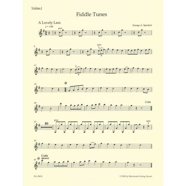 Bärenreiter Fiddle Tunes Easy String