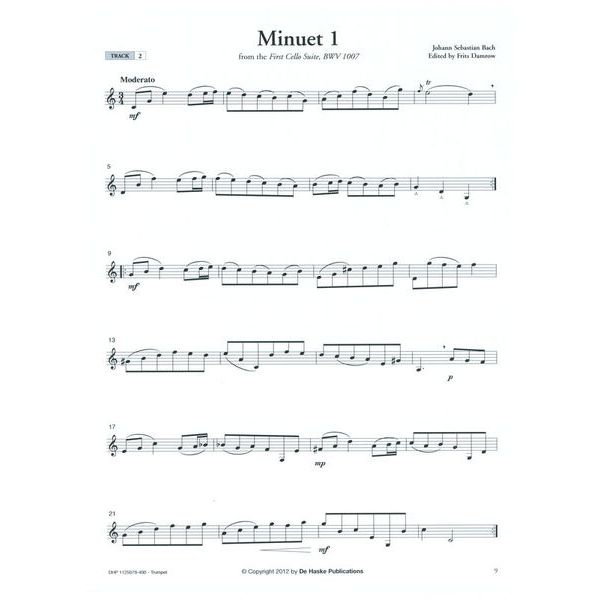 De Haske Bach For Trumpet