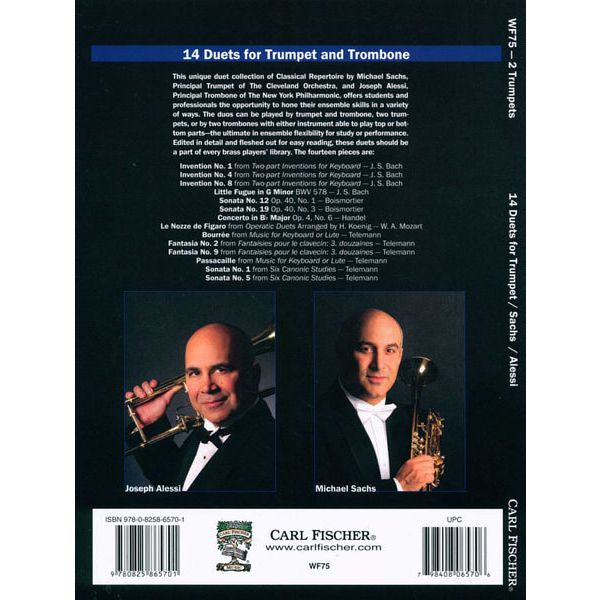 Carl Fischer 14 Duets For Trumpet
