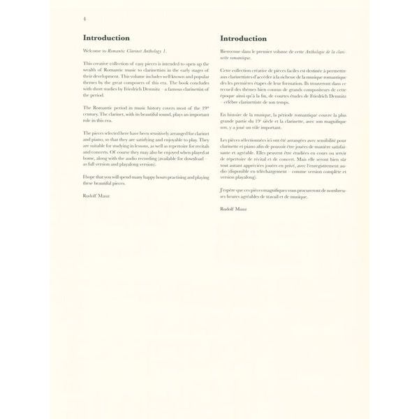 Schott Romantic Clarinet Anthology 1