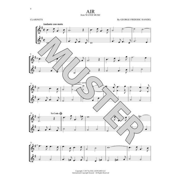 Hal Leonard Classical Themes Two Clarinets