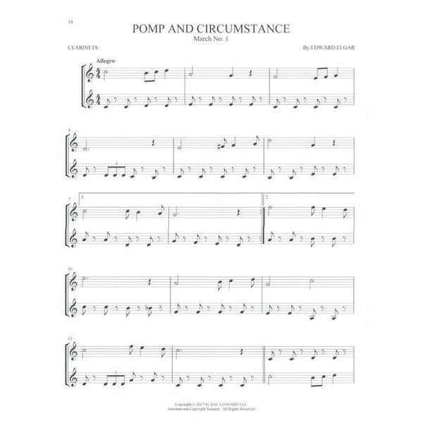Hal Leonard Classical Themes Two Clarinets