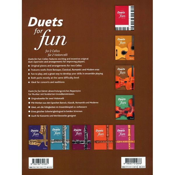 Schott Duets for Fun Cello