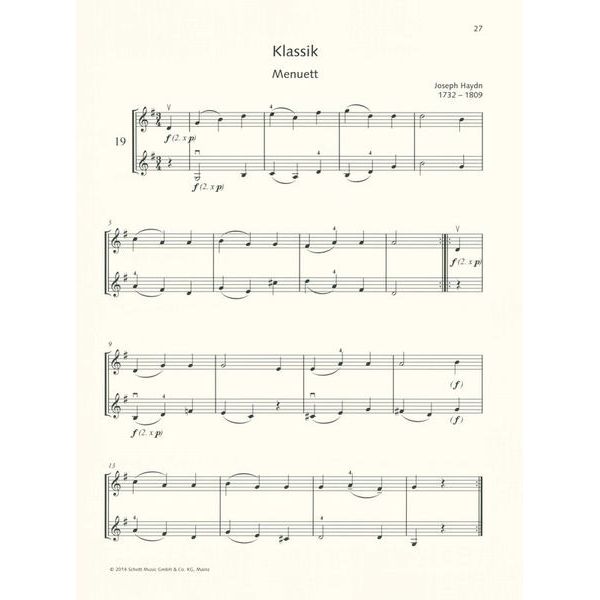 Schott Duets for Fun Violin