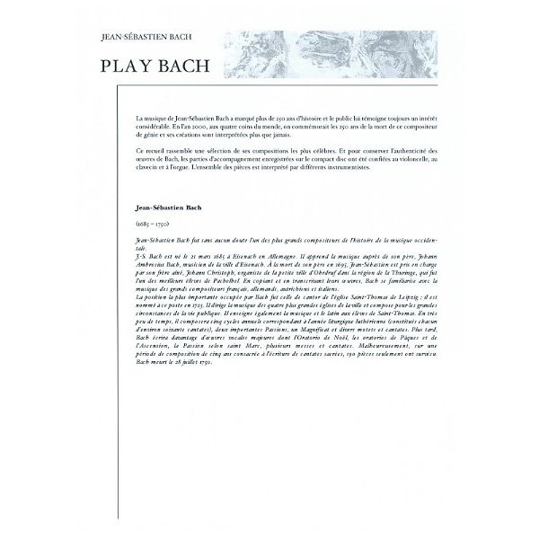 De Haske Play Bach Trombone/Euphonium