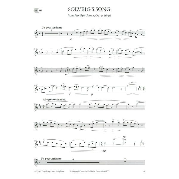 De Haske Play Grieg Alto Saxophon