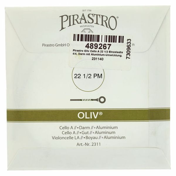 Pirastro Oliv Cello A 22 1/2 String 4/4