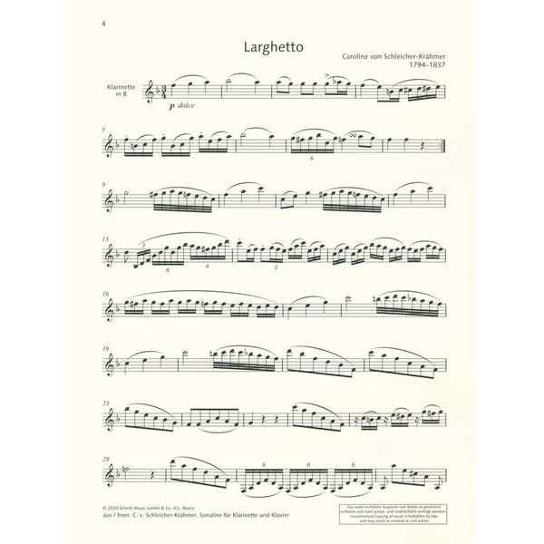 Schott Klarinettenmusik Komponistinne