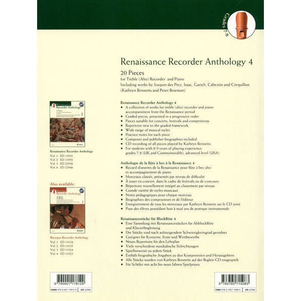 Schott Renaissance Recorder 4