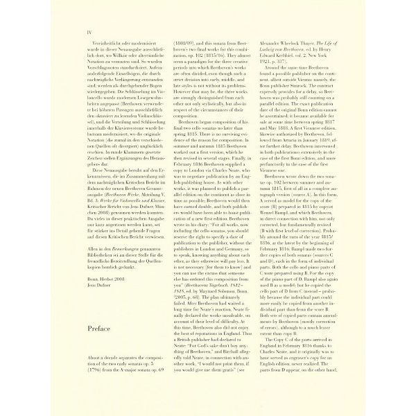 Henle Verlag Beethoven Sonate D-Dur Cello