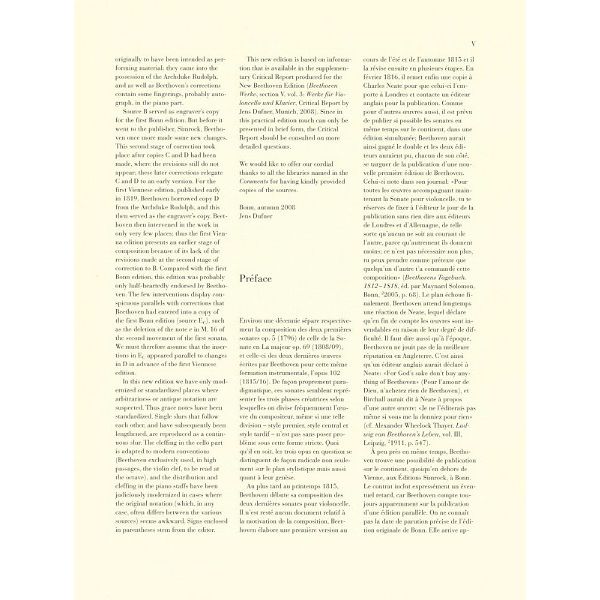 Henle Verlag Beethoven Sonate D-Dur Cello