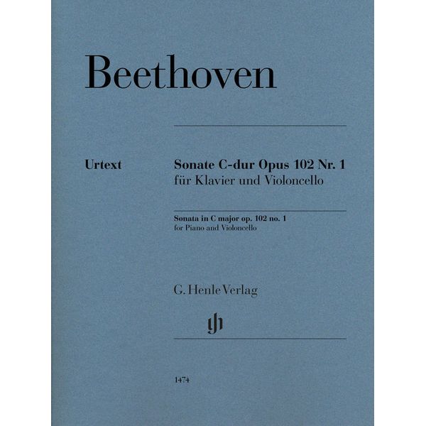 Henle Verlag Beethoven Sonate C-Dur Cello