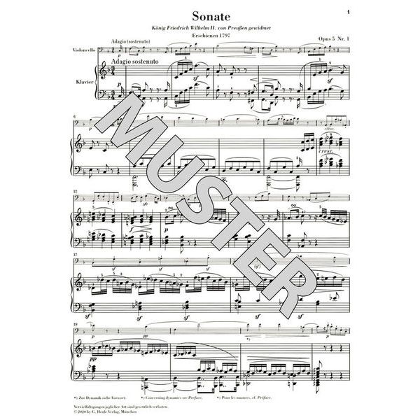 Henle Verlag Beethoven Sonate F-Dur Cello