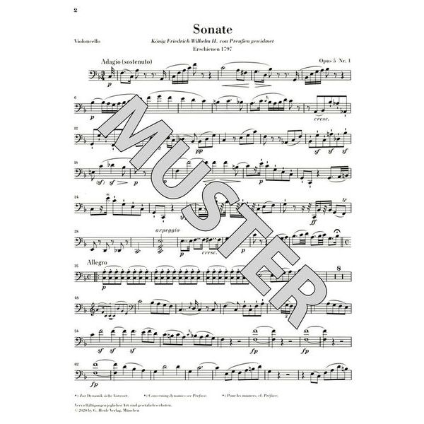 Henle Verlag Beethoven Sonate F-Dur Cello