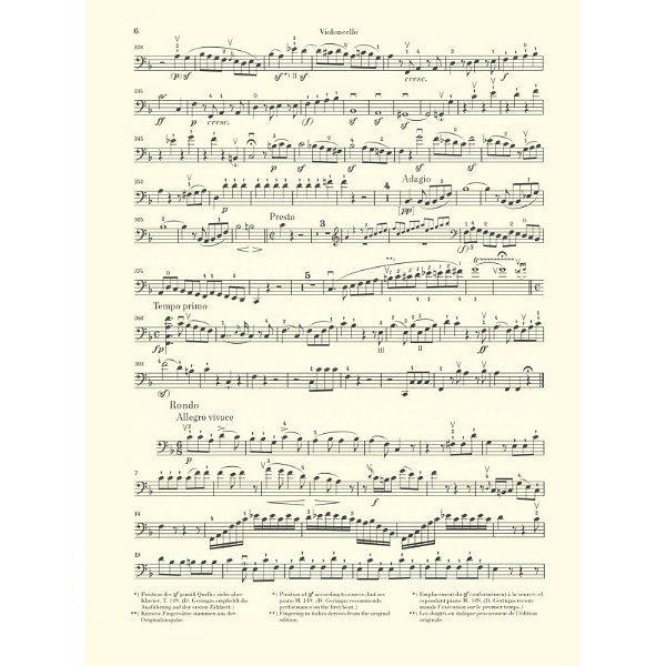 Henle Verlag Beethoven Sonate F-Dur Cello