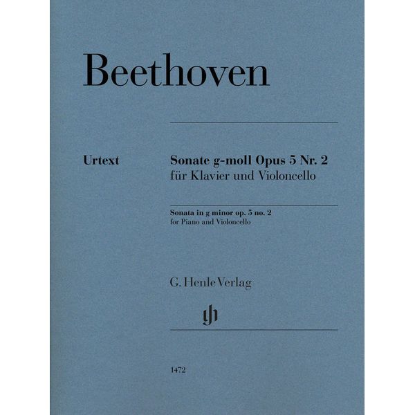 Henle Verlag Beethoven Sonate g-moll Cello