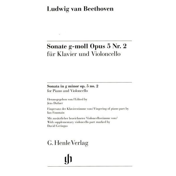 Henle Verlag Beethoven Sonate g-moll Cello