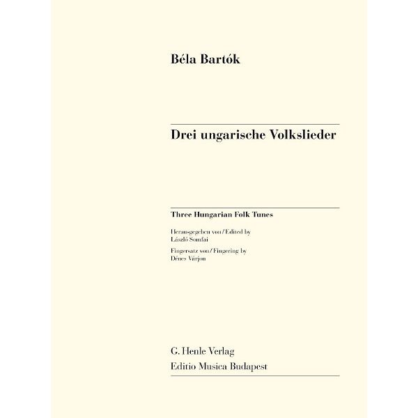 Henle Verlag Bartok Ungarische Volkslieder