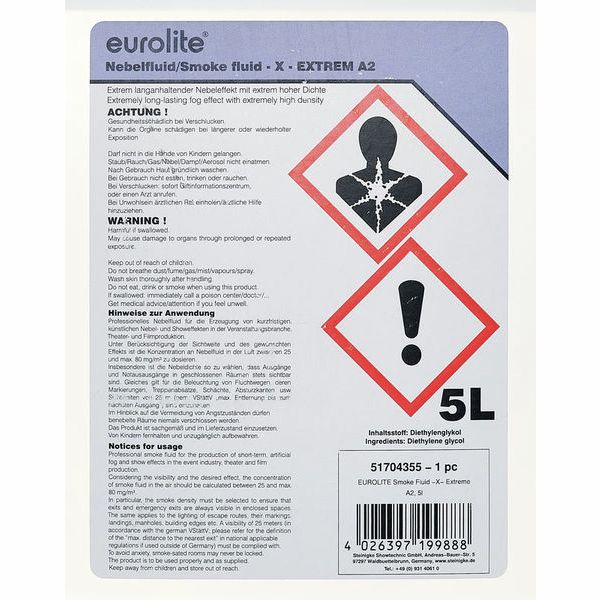Eurolite Smoke Fluid -X- Extrem A2 5l