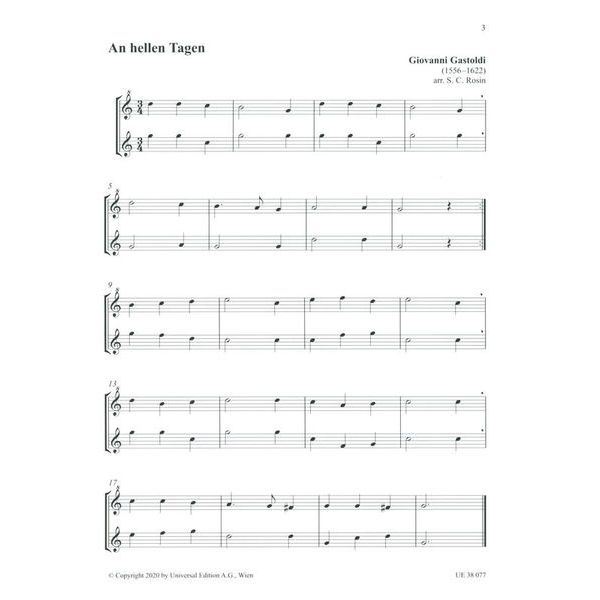 Universal Edition Lieblingsduette Recorder SA/ST