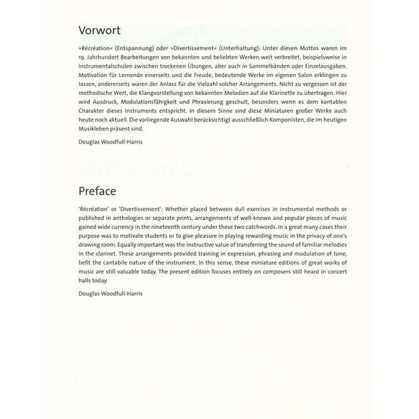 Bärenreiter Classic Hits For Two Clarinets