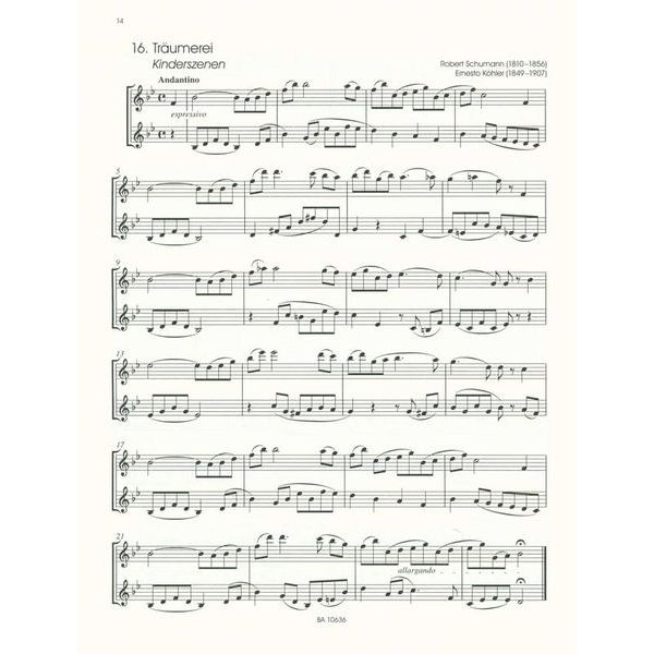 Bärenreiter Classic Hits For Two Clarinets