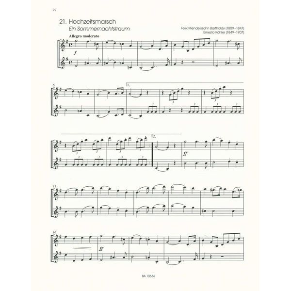 Bärenreiter Classic Hits For Two Clarinets