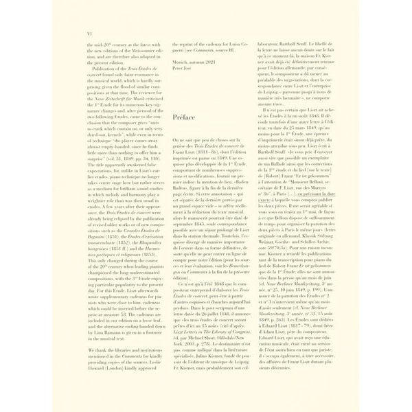 Henle Verlag Liszt Trois Etudes de Concert