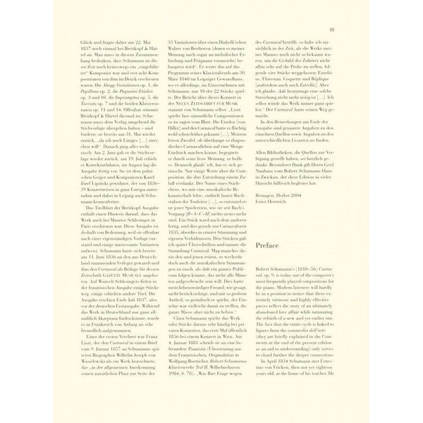Henle Verlag Schumann Carnaval op. 9
