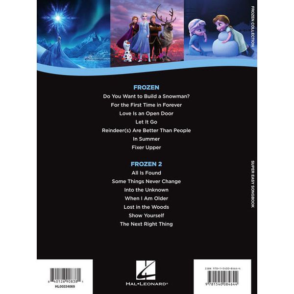 Hal Leonard Frozen Collection Super Easy