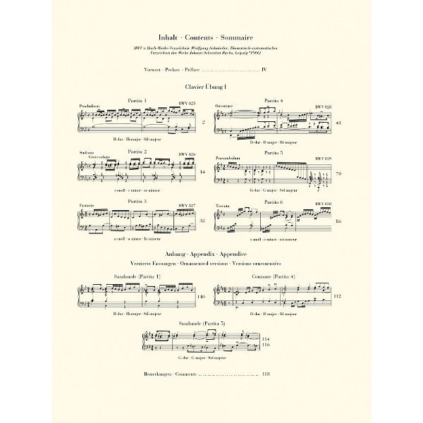 Henle Verlag Bach Sechs Partiten BWV825-830