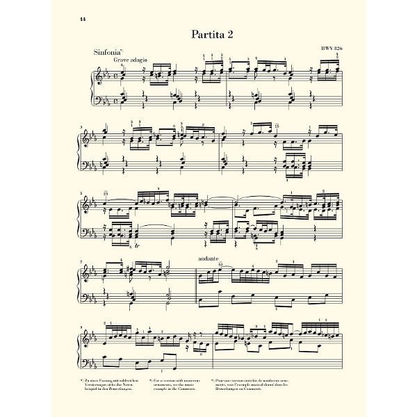 Henle Verlag Bach Sechs Partiten BWV825-830