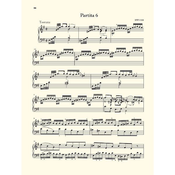 Henle Verlag Bach Sechs Partiten BWV825-830