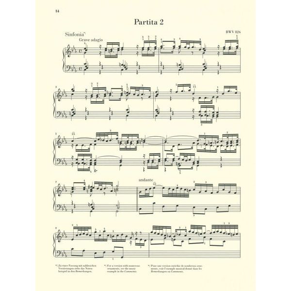 Henle Verlag Bach Sechs Partiten BWV825-830