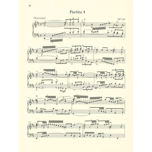 Henle Verlag Bach Sechs Partiten BWV825-830