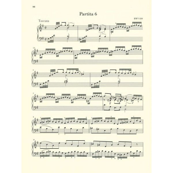 Henle Verlag Bach Sechs Partiten BWV825-830