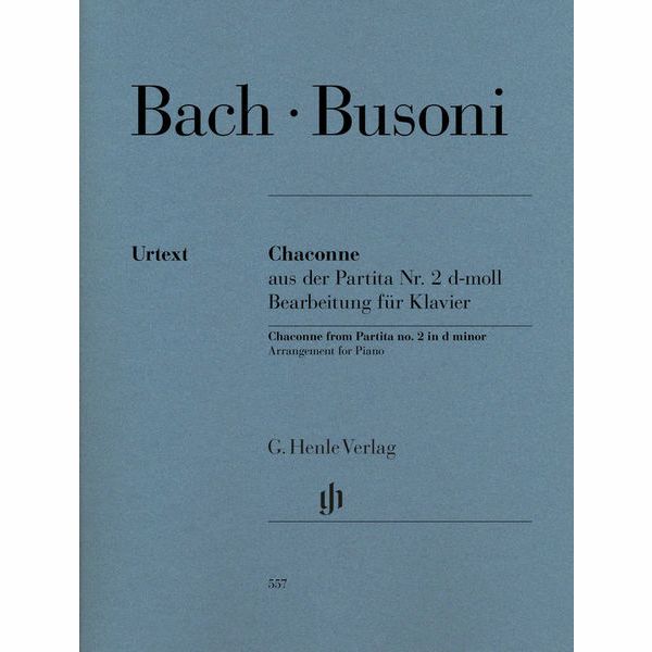Henle Verlag Bach/Busoni Chaconne d-moll
