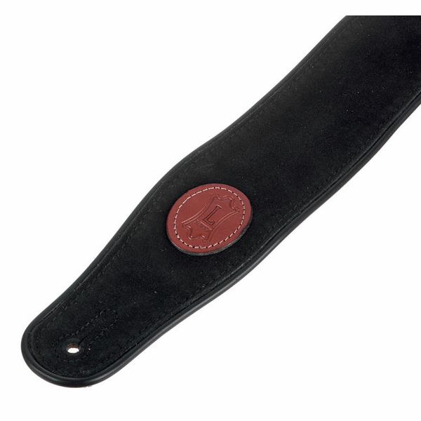 Levys Piped Suede Strap 2,5" BK