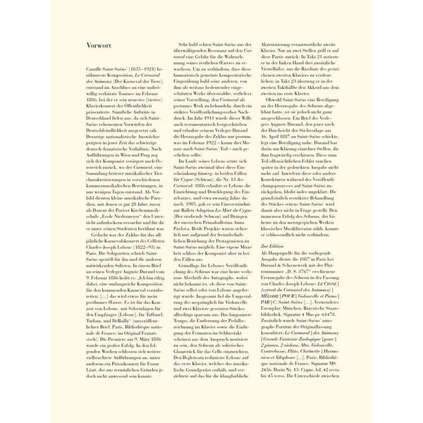 Henle Verlag Saint-Saëns Der Schwan Cello