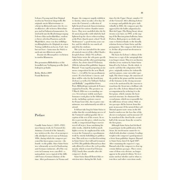 Henle Verlag Saint-Saëns Der Schwan Cello