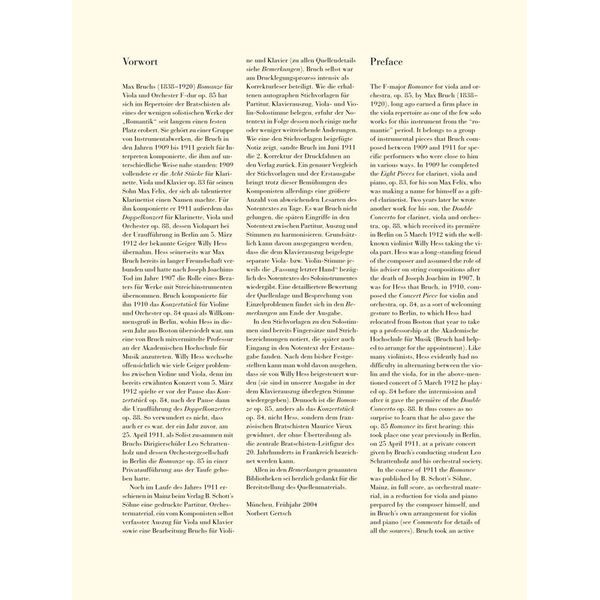 Henle Verlag Bruch Romanze F-Dur Viola