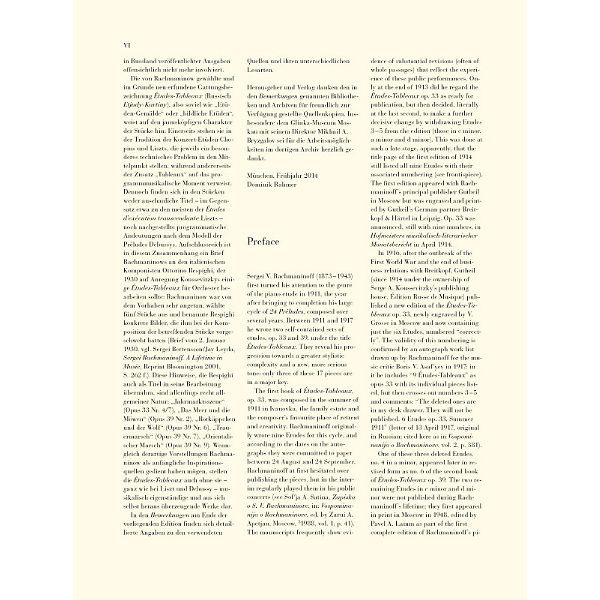 Henle Verlag Rachmaninow Études-Tableaux