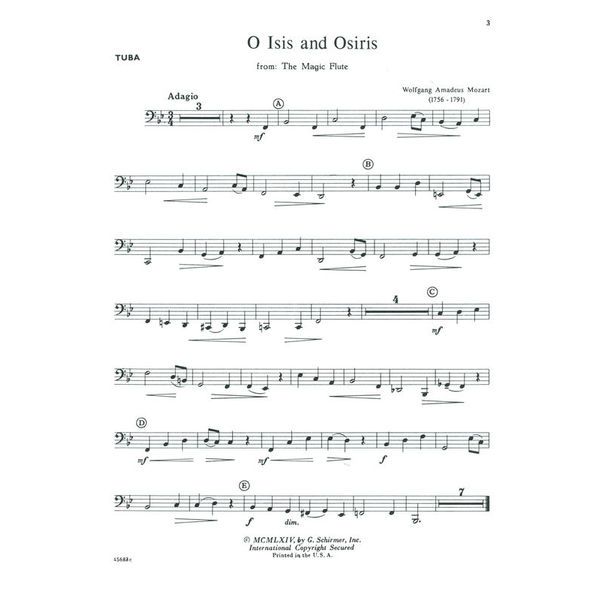 G. Schirmer Solos for the Tuba Player