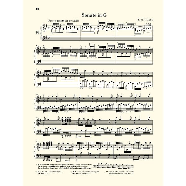 Henle Verlag Scarlatti Klaviersonaten IV