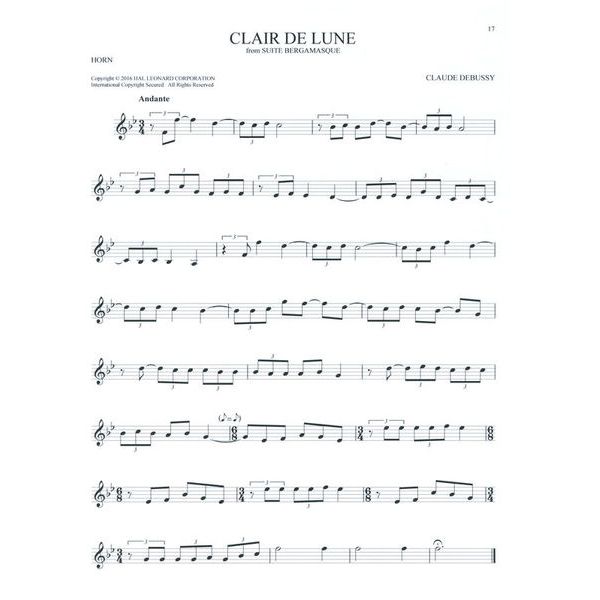 Hal Leonard 101 Classical Themes Horn