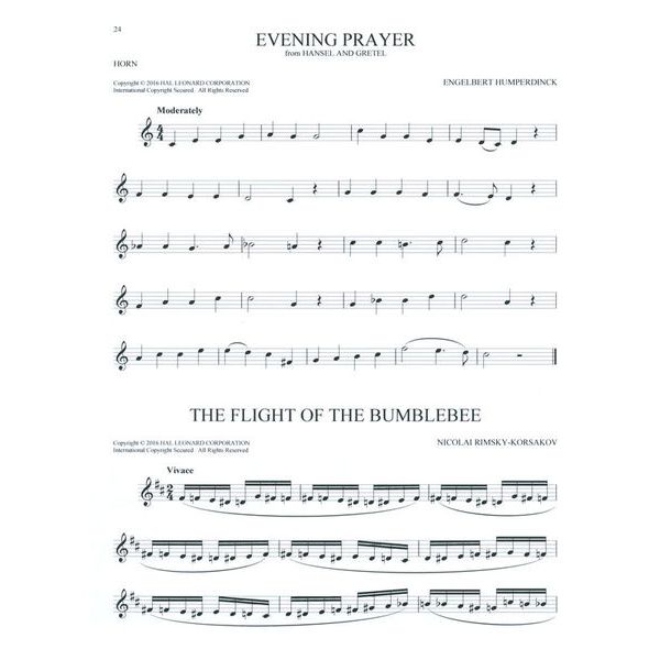 Hal Leonard 101 Classical Themes Horn