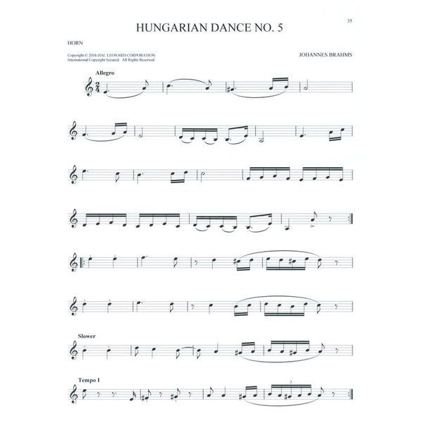 Hal Leonard 101 Classical Themes Horn