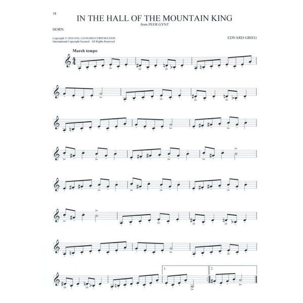 Hal Leonard 101 Classical Themes Horn